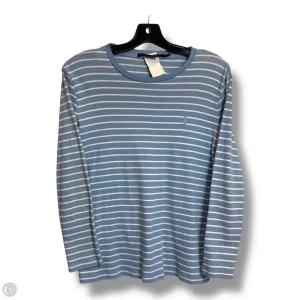 Top Long Sleeve Basic By Ralph Lauren In Blue, Size: L