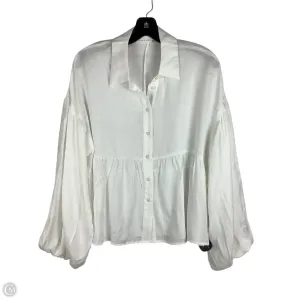 Top Long Sleeve By Altard State In White, Size: S