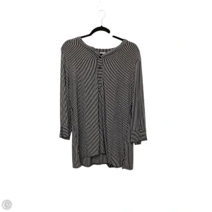 Top Long Sleeve By Chicos In Black, Size: L