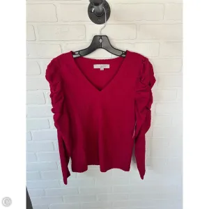 Top Long Sleeve By Loft In Red, Size: Xs