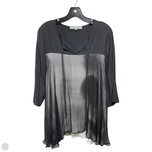 Top Long Sleeve By Lola & Sophie In Black, Size: L