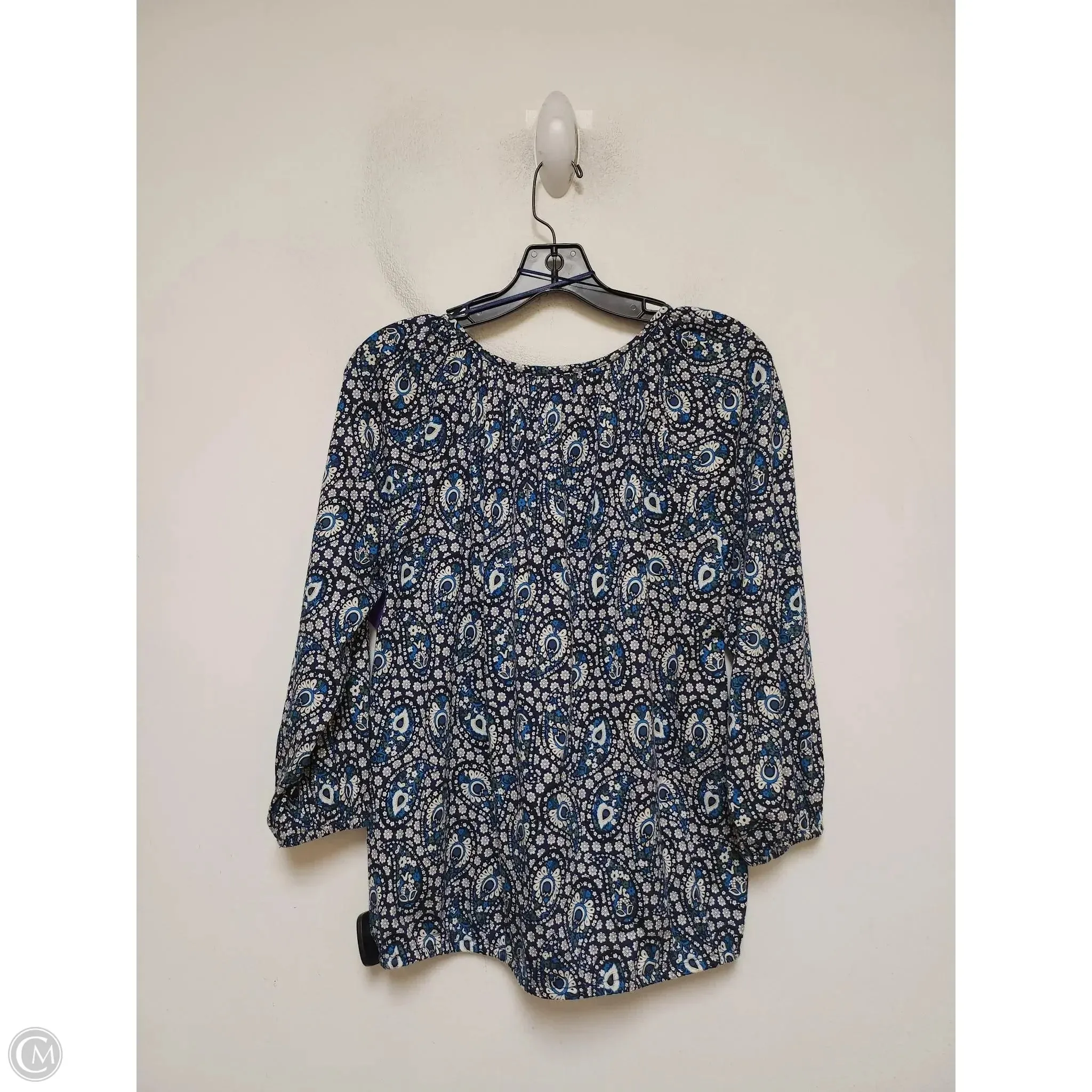 Top Long Sleeve By Michael By Michael Kors In Paisley Print, Size: S