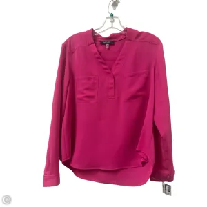 Top Long Sleeve By Nine West In Pink, Size: Mp