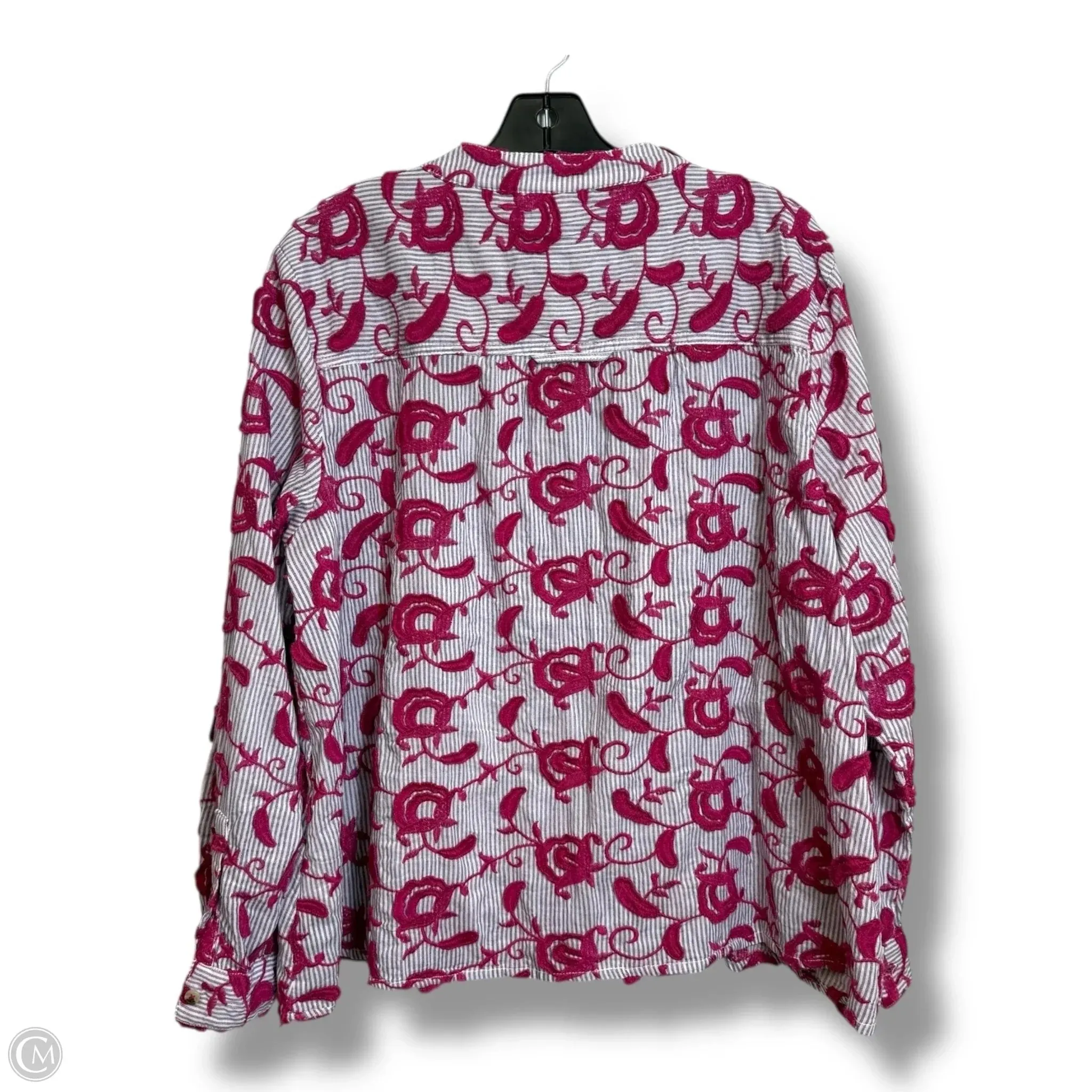 Top Long Sleeve By Pilcro In Multi-colored, Size: L