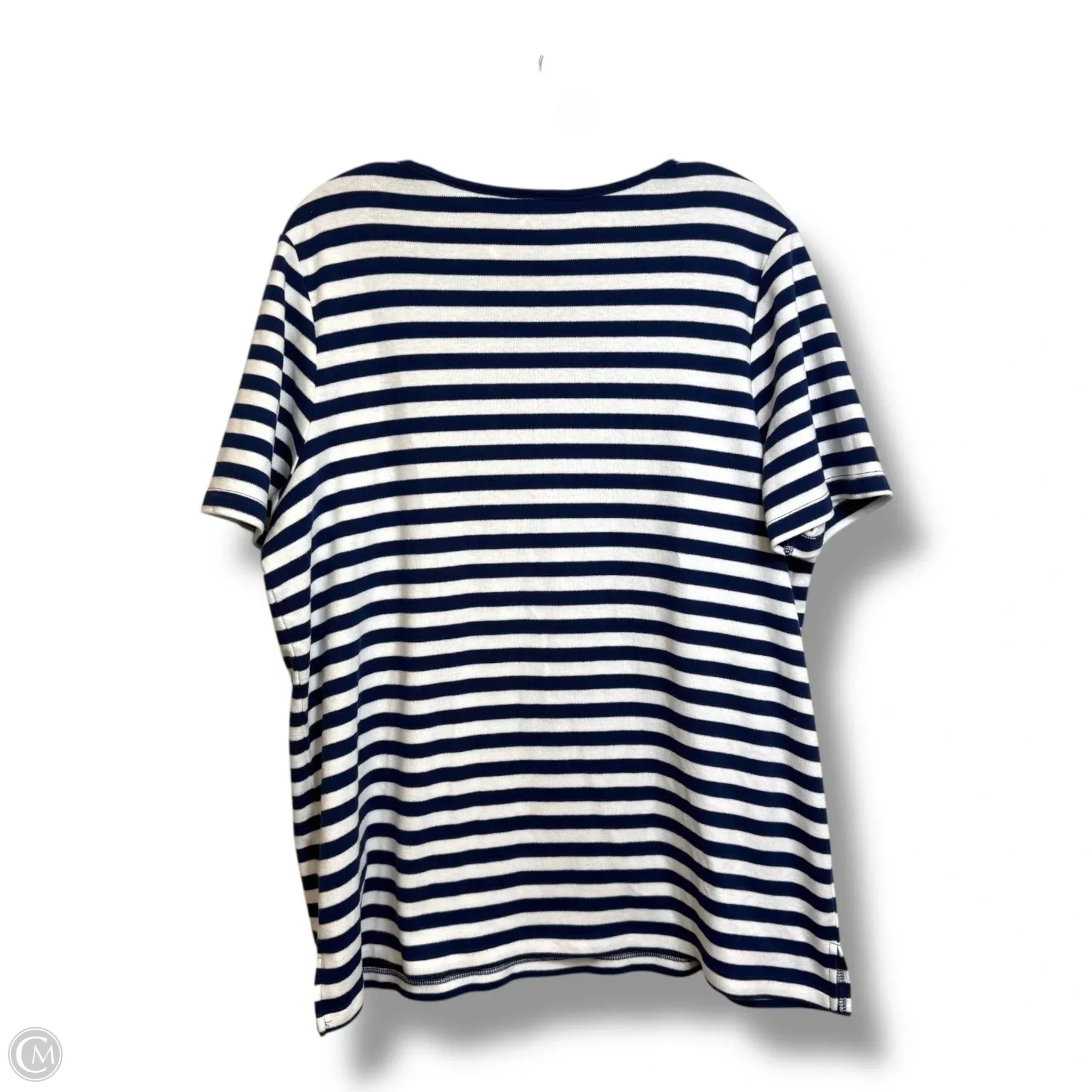 Top Long Sleeve By Quaker Factory In Blue, Size: L