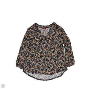Top Long Sleeve By Vince Camuto In Floral Print, Size: M