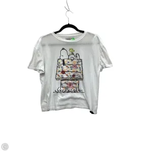 Top Short Sleeve Basic By Clothes Mentor In White, Size: M