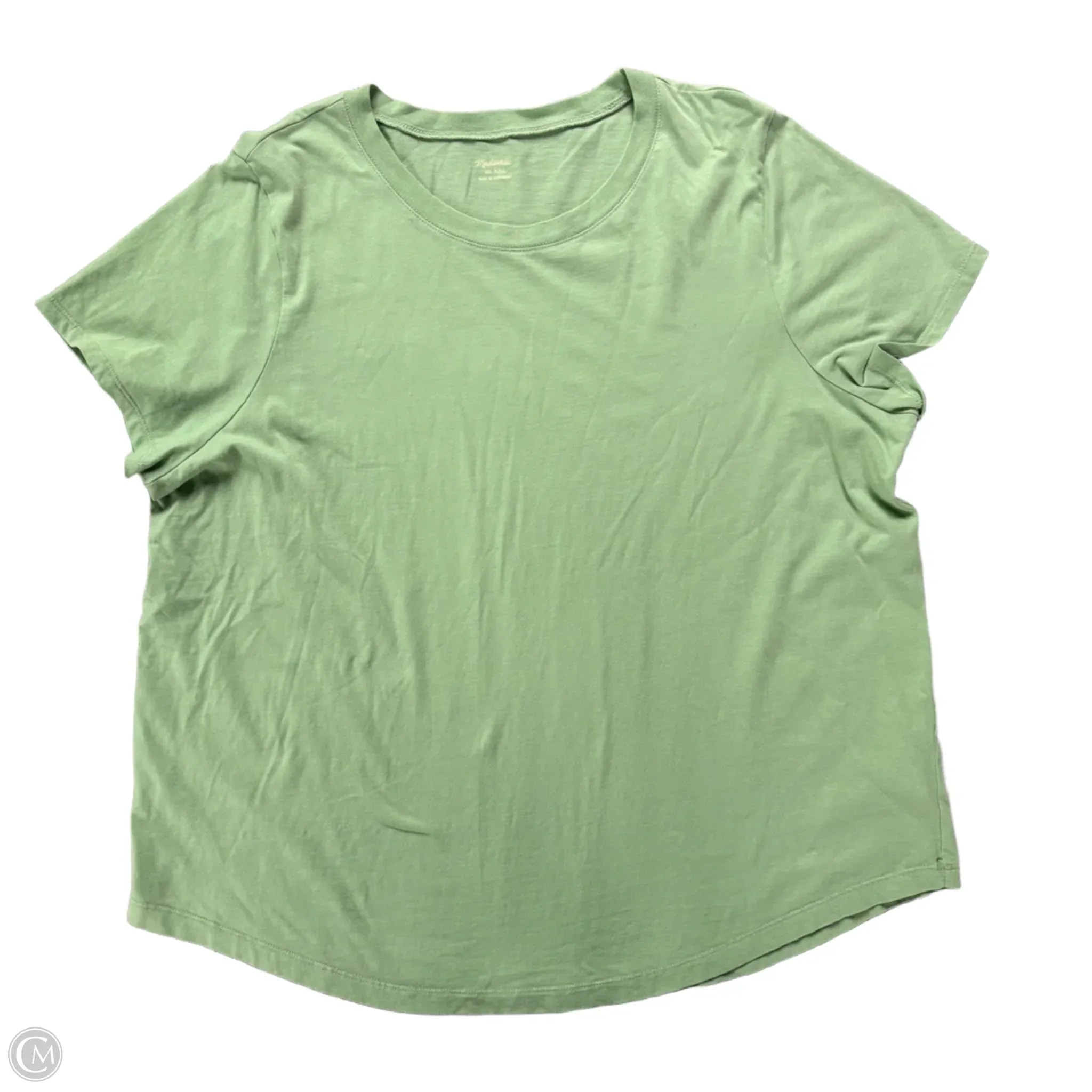 Top Short Sleeve Basic By Madewell In Green, Size: Xxl