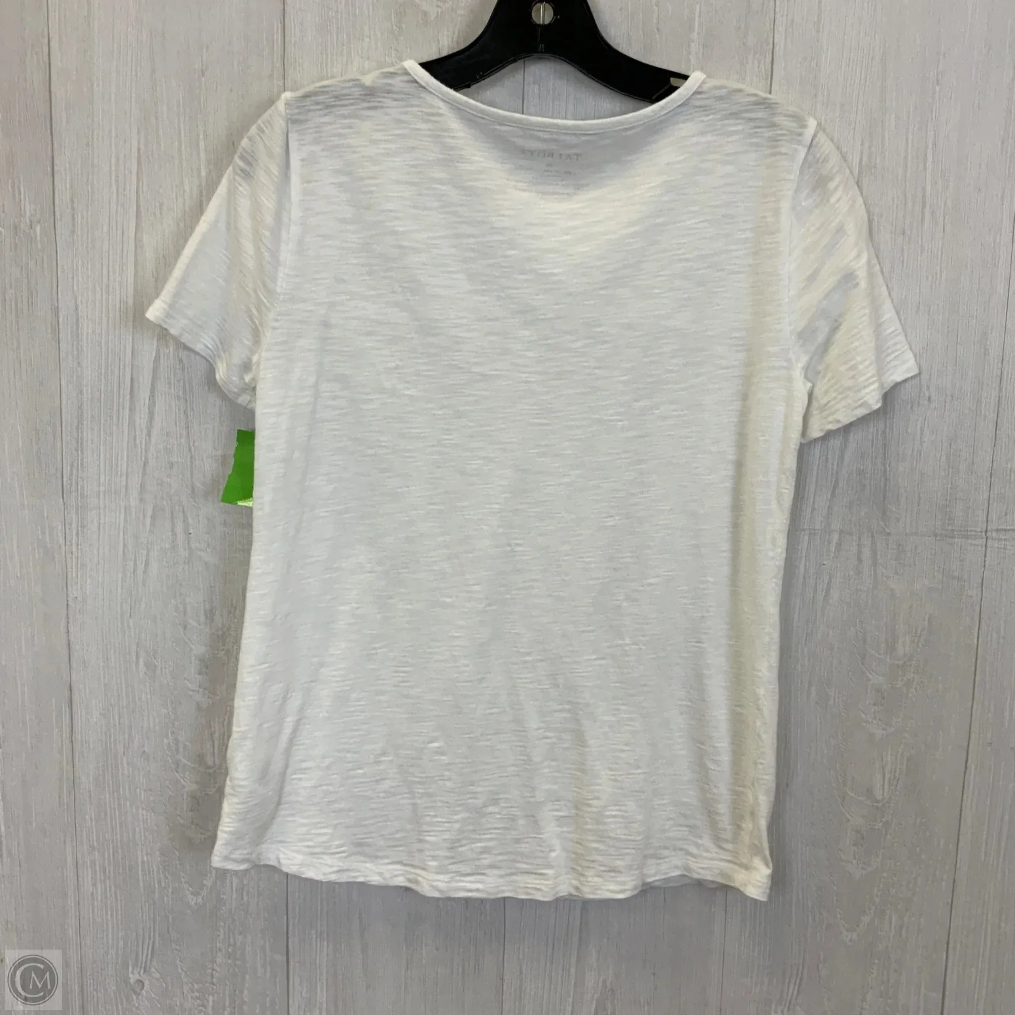 Top Short Sleeve Basic By Talbots In White, Size: Xs