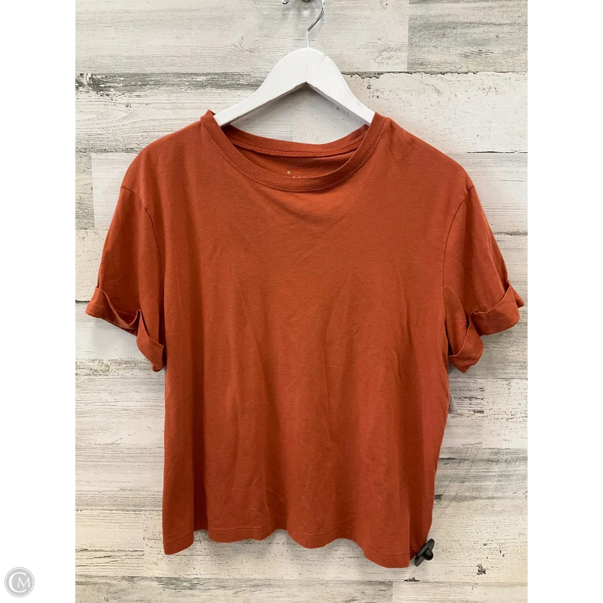 Top Short Sleeve By A New Day In Orange, Size: Xl