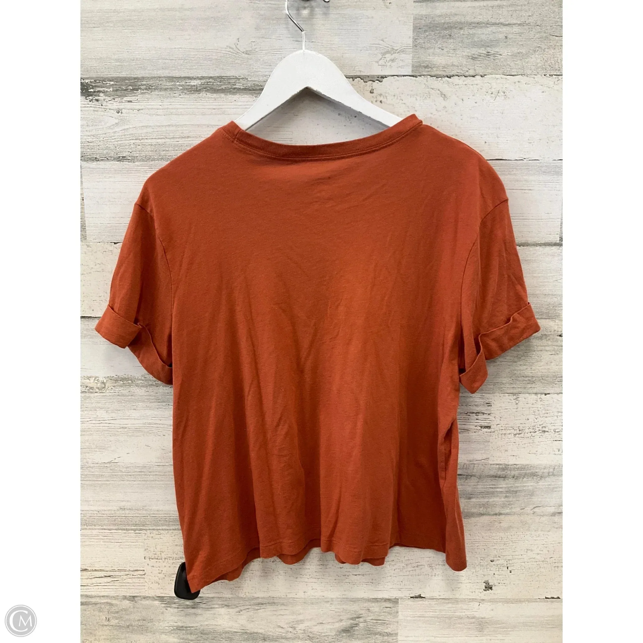 Top Short Sleeve By A New Day In Orange, Size: Xl