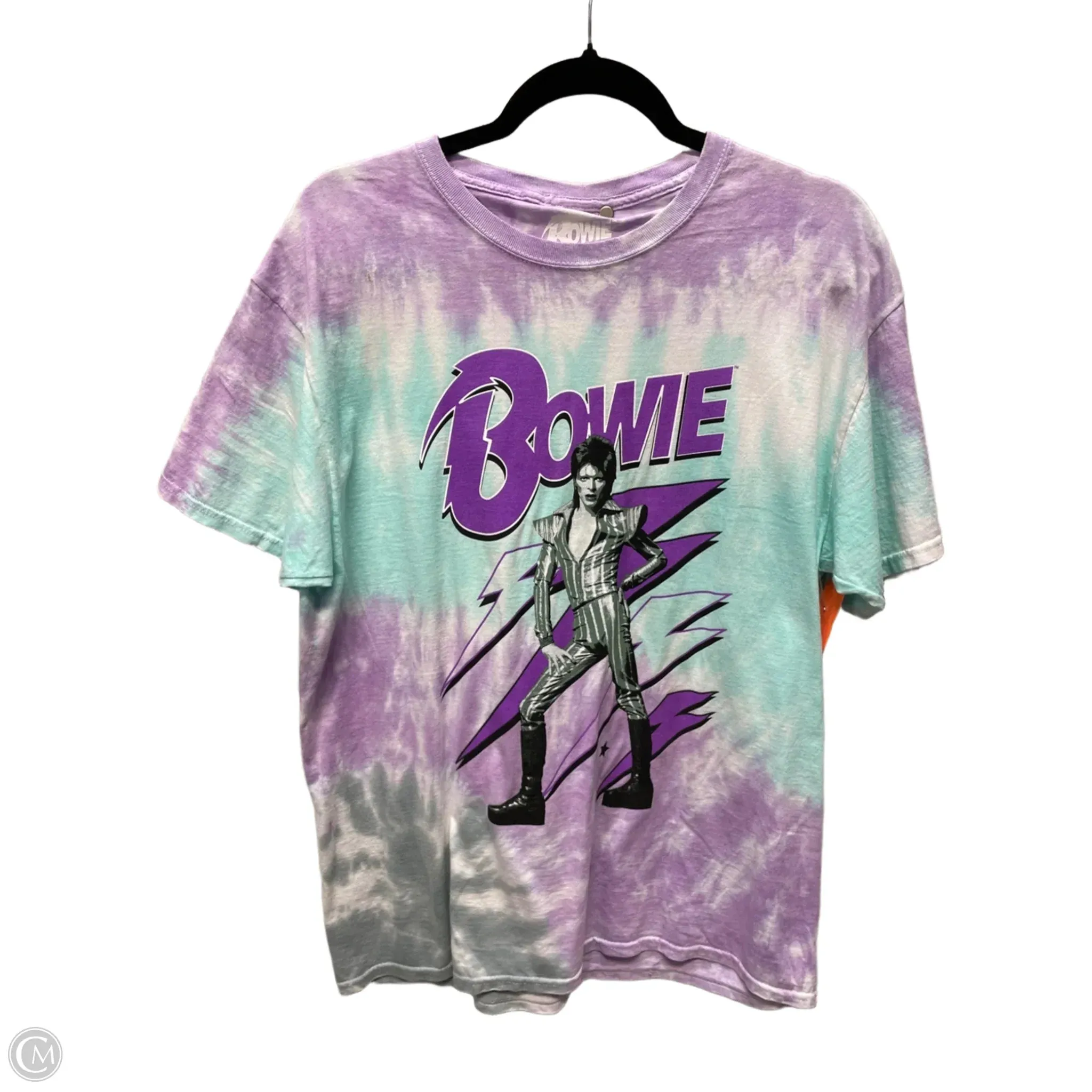 Top Short Sleeve By Clothes Mentor In Green & Purple, Size: 1x