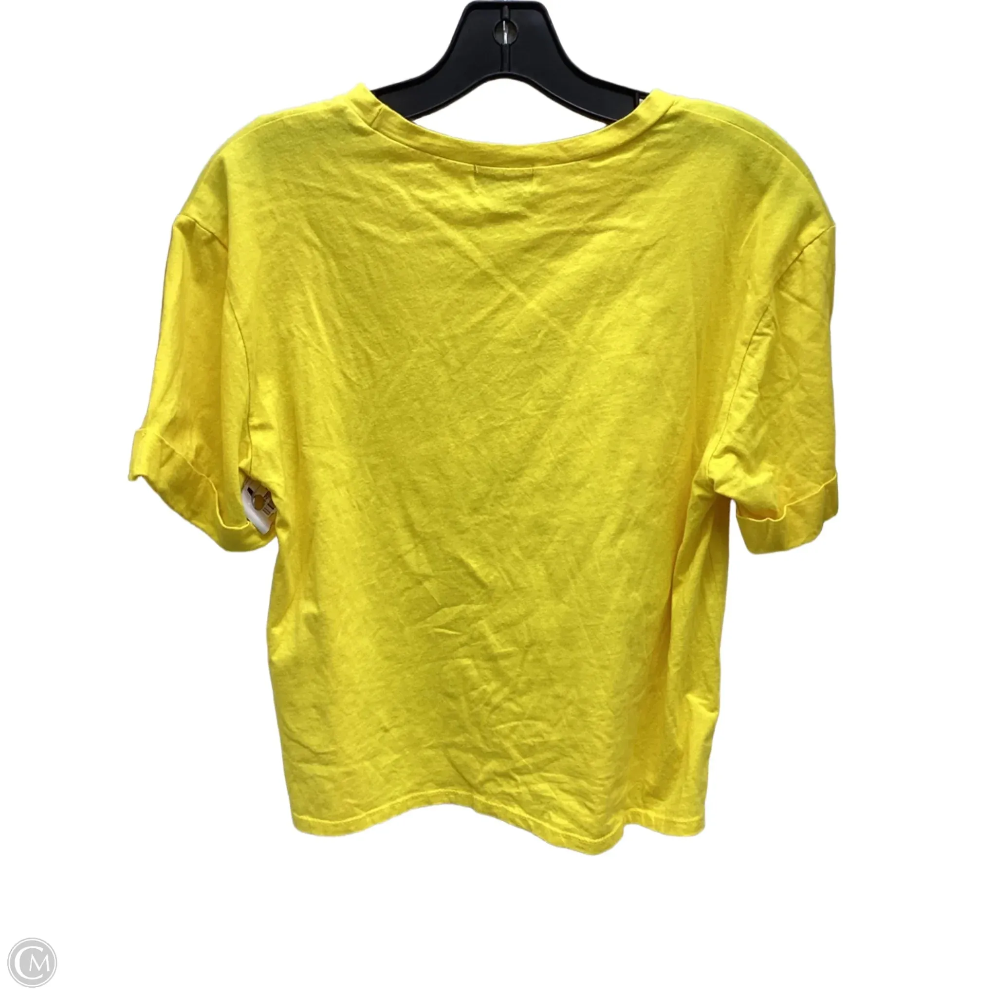 Top Short Sleeve By Clothes Mentor In Yellow, Size: M