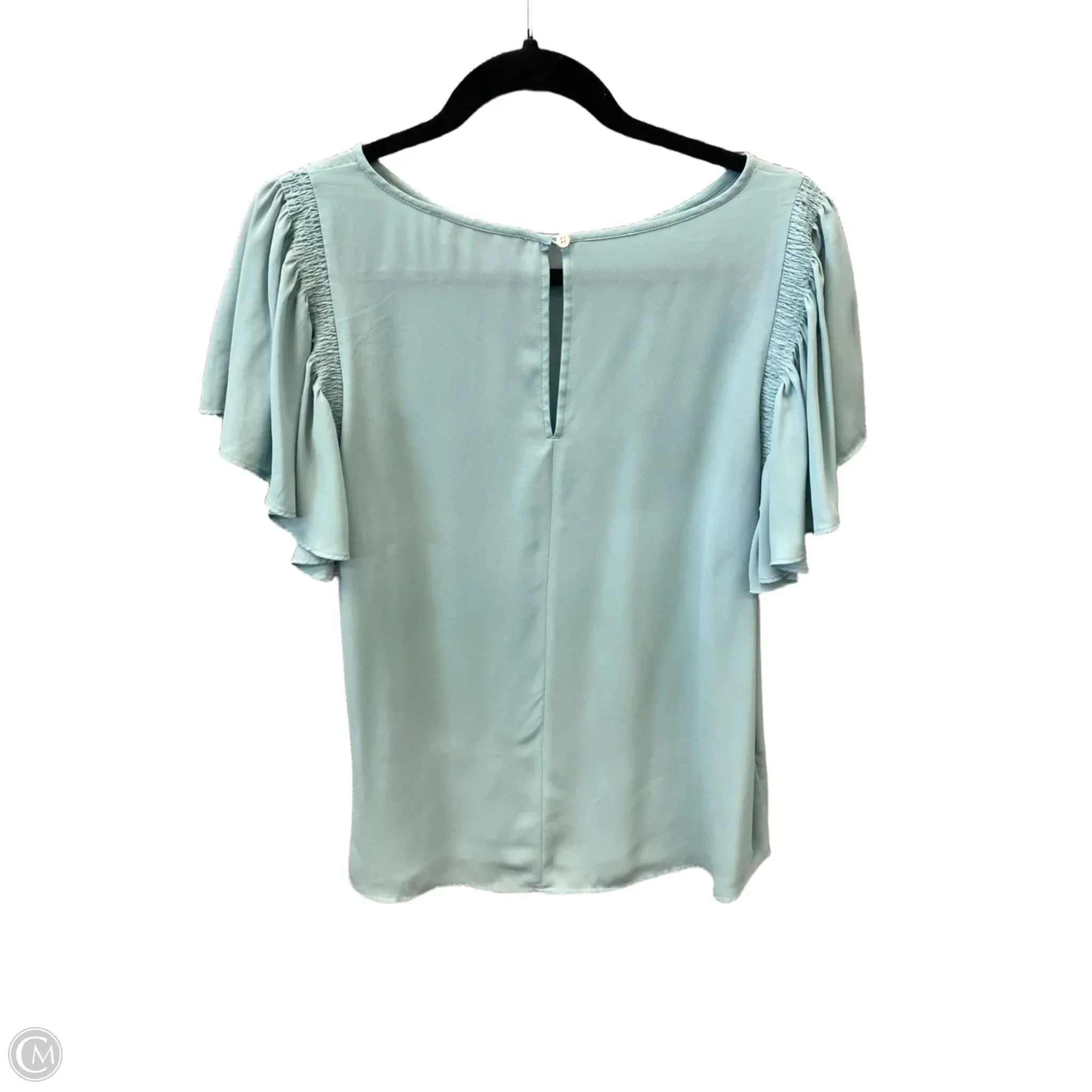 Top Short Sleeve By Loft In Teal, Size: L