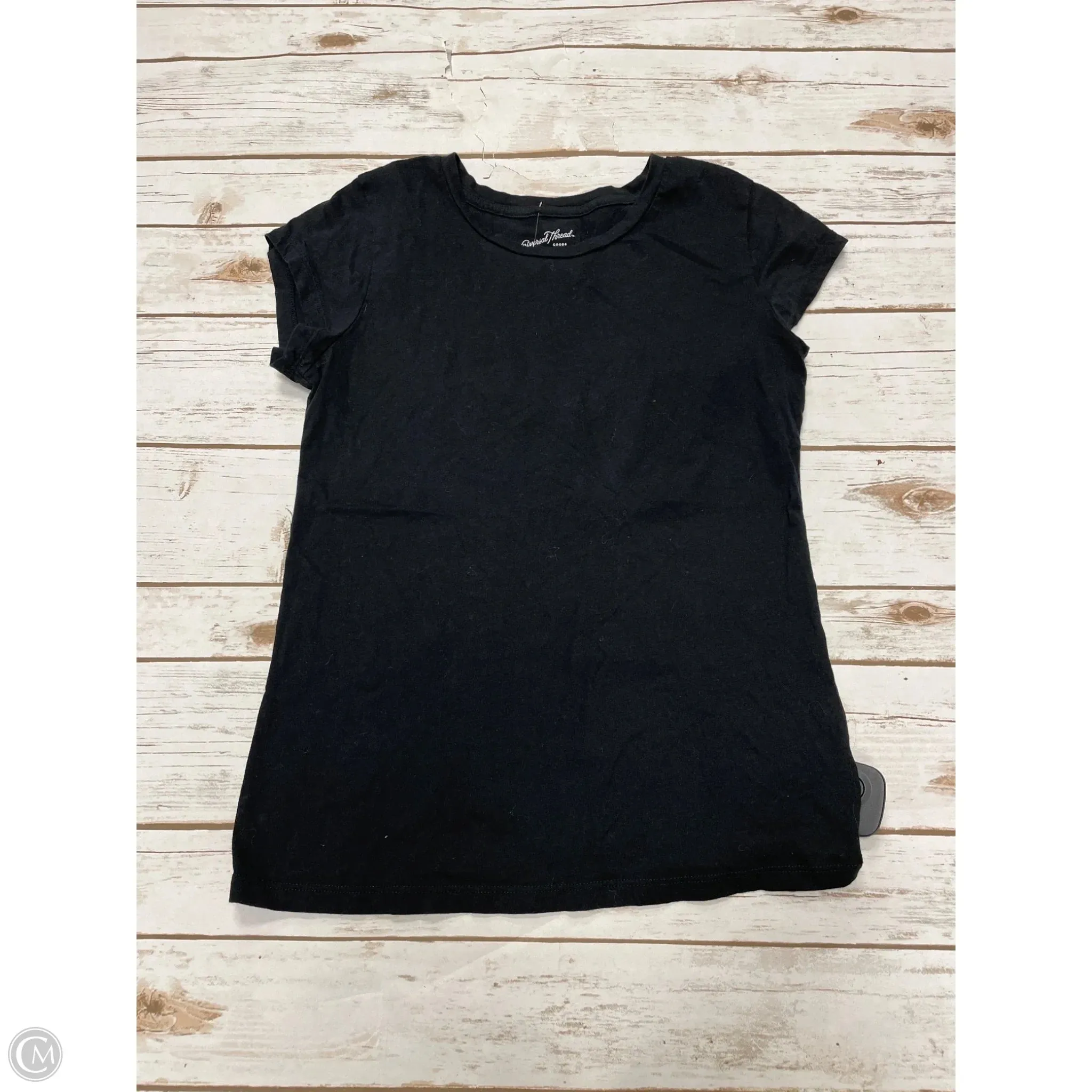 Top Short Sleeve By Universal Thread In Black, Size: S