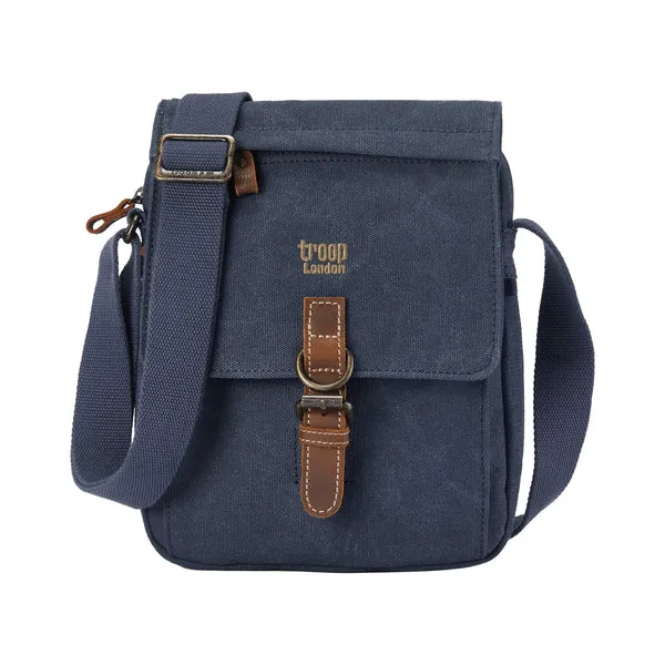 Troop London Classic Canvas Across Body Buckle Bag TRP0211