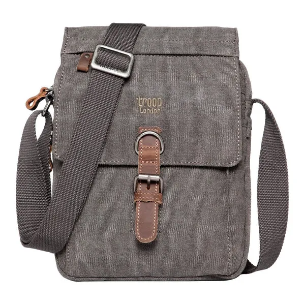 Troop London Classic Canvas Across Body Buckle Bag TRP0211