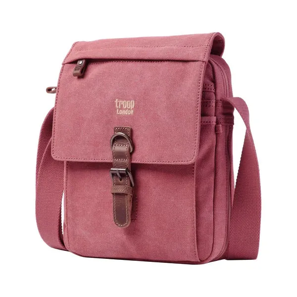 Troop London Classic Canvas Across Body Buckle Bag TRP0211