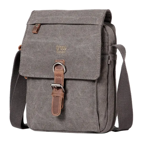 Troop London Classic Canvas Across Body Buckle Bag TRP0211