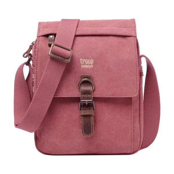 Troop London Classic Canvas Across Body Buckle Bag TRP0211
