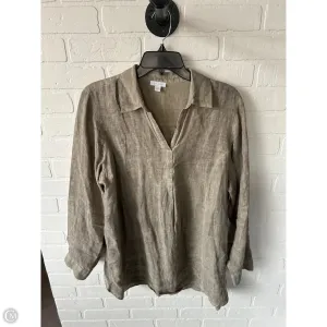 Tunic Long Sleeve By J. Jill In Tan, Size: L