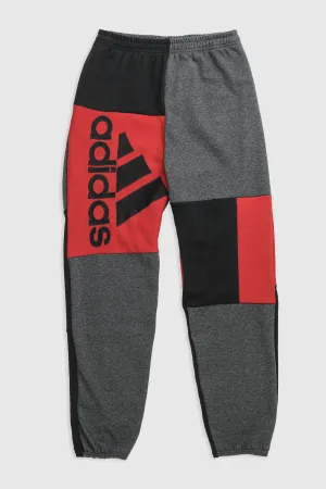 Unisex Rework Adidas Patchwork Sweatpants - M Frankie