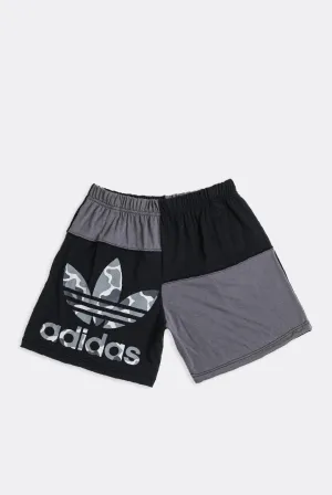 Unisex Rework Adidas Patchwork Tee Shorts - M Frankie