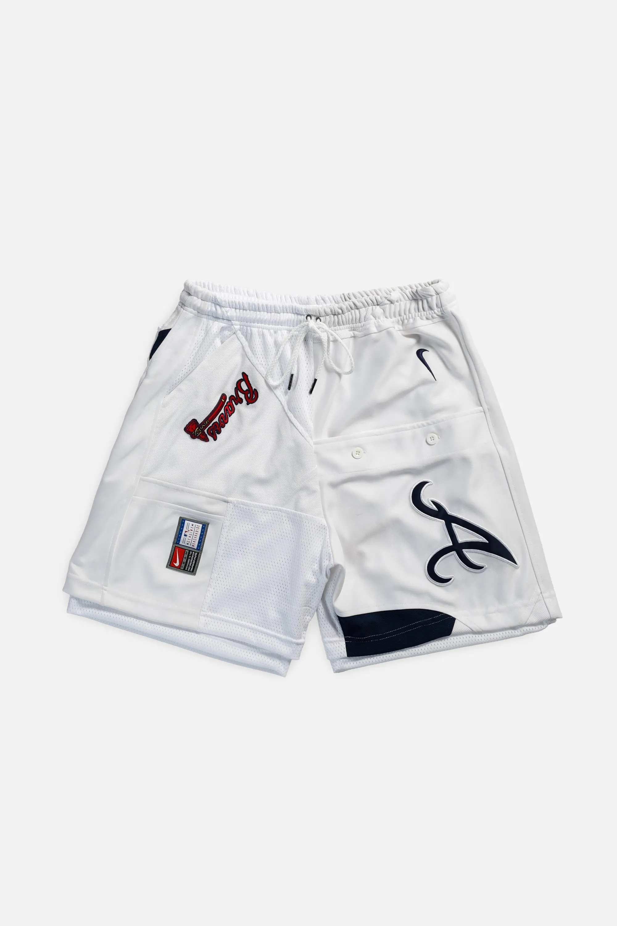 Unisex Rework Atlanta Braves MLB Jersey Shorts - M Frankie