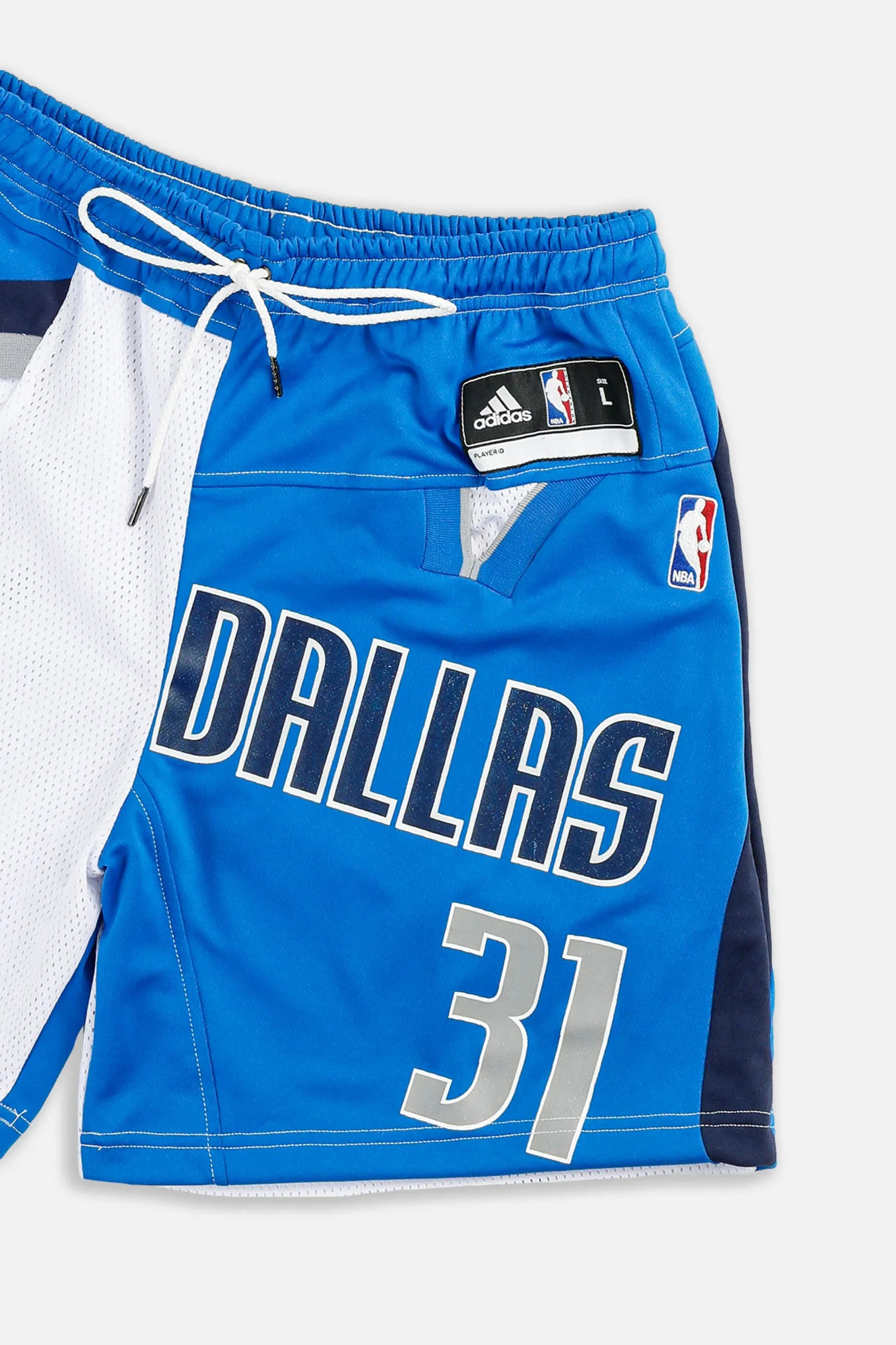 Unisex Rework Dallas Mavericks NBA Jersey Shorts - L Frankie
