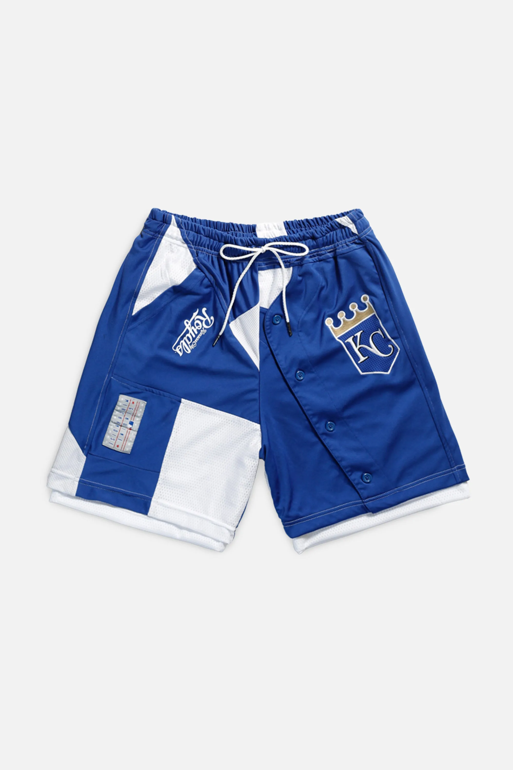 Unisex Rework Kansas City Royals MLB Jersey Shorts - S Frankie