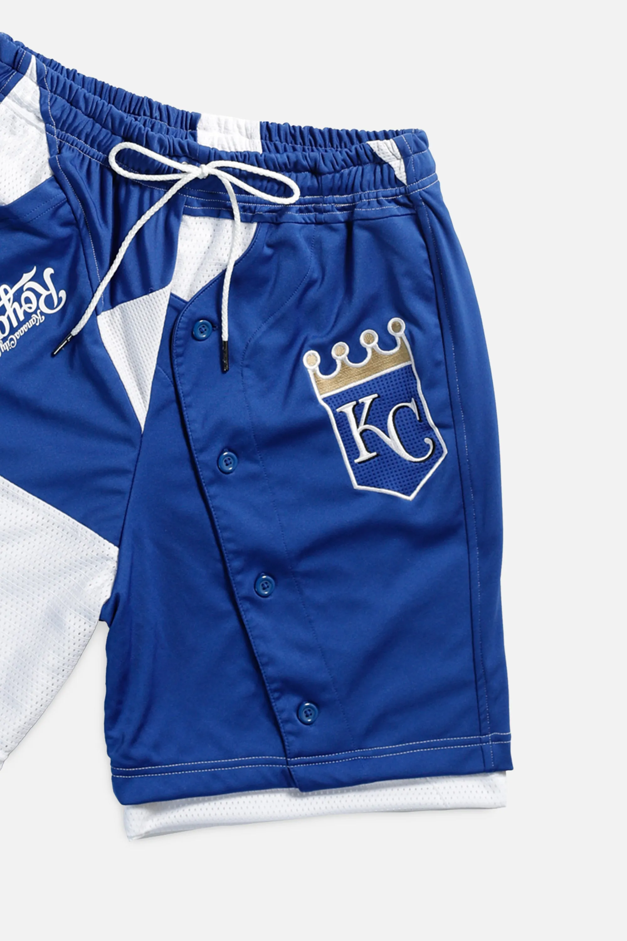 Unisex Rework Kansas City Royals MLB Jersey Shorts - S Frankie