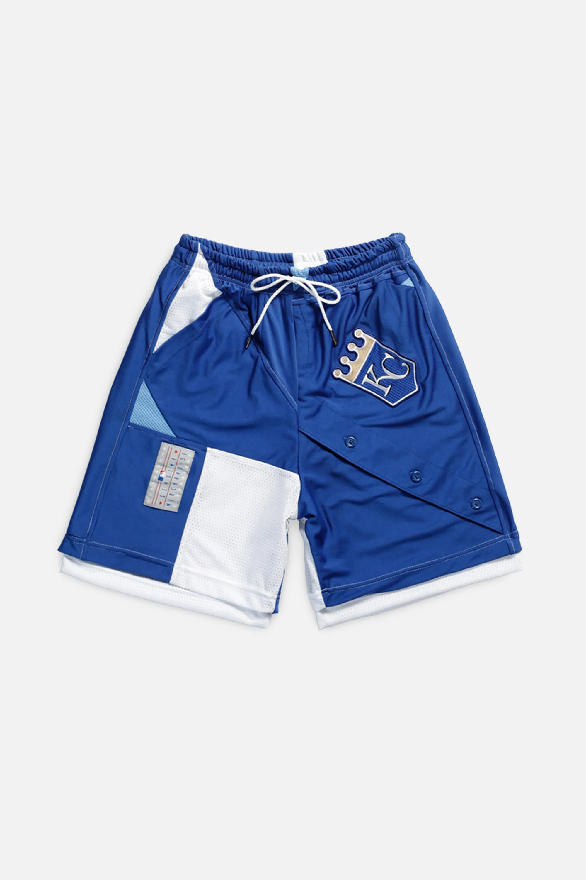 Unisex Rework Kansas City Royals MLB Jersey Shorts - XS Frankie
