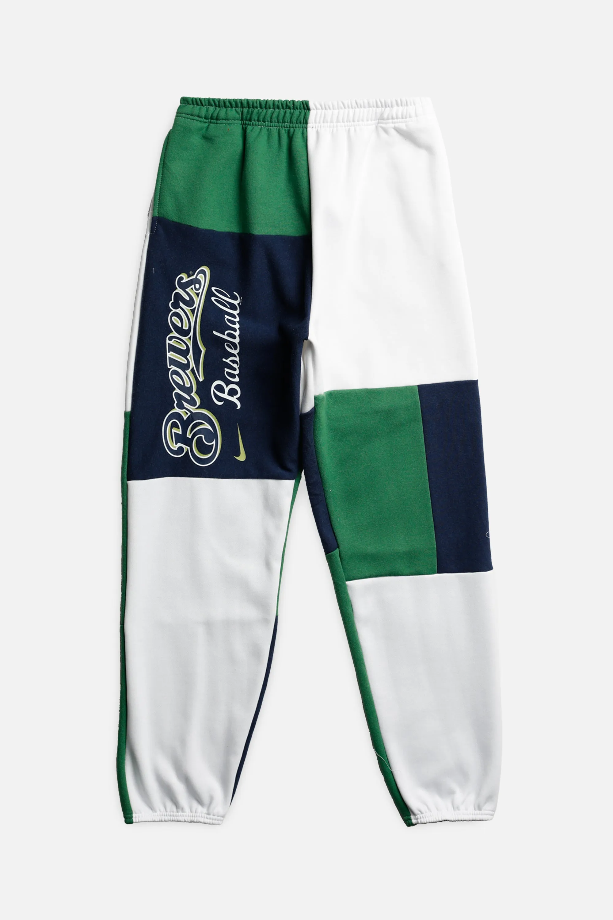 Unisex Rework Milwaukee Brewers MLB Patchwork Sweatpants - S Frankie