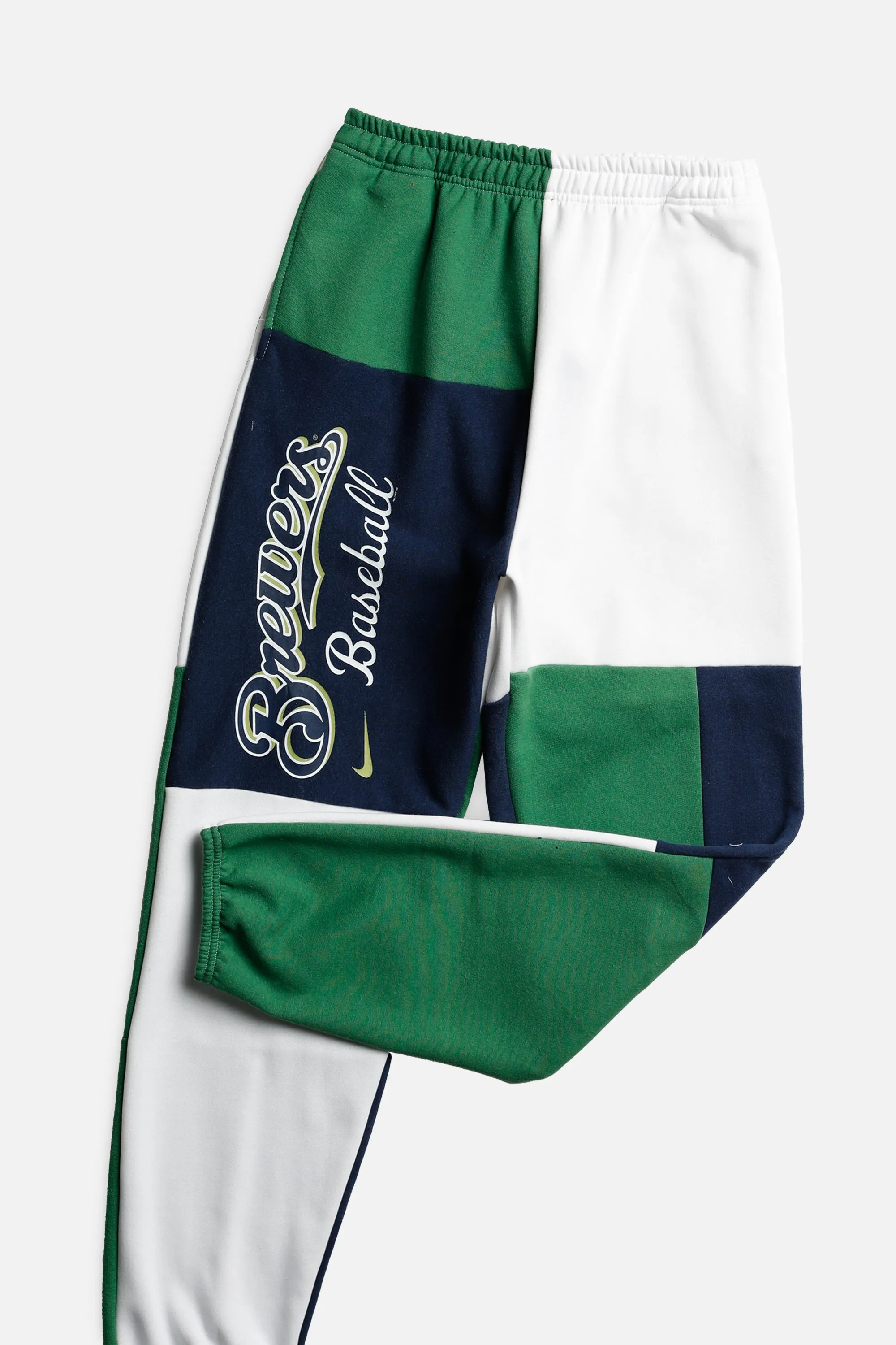 Unisex Rework Milwaukee Brewers MLB Patchwork Sweatpants - S Frankie