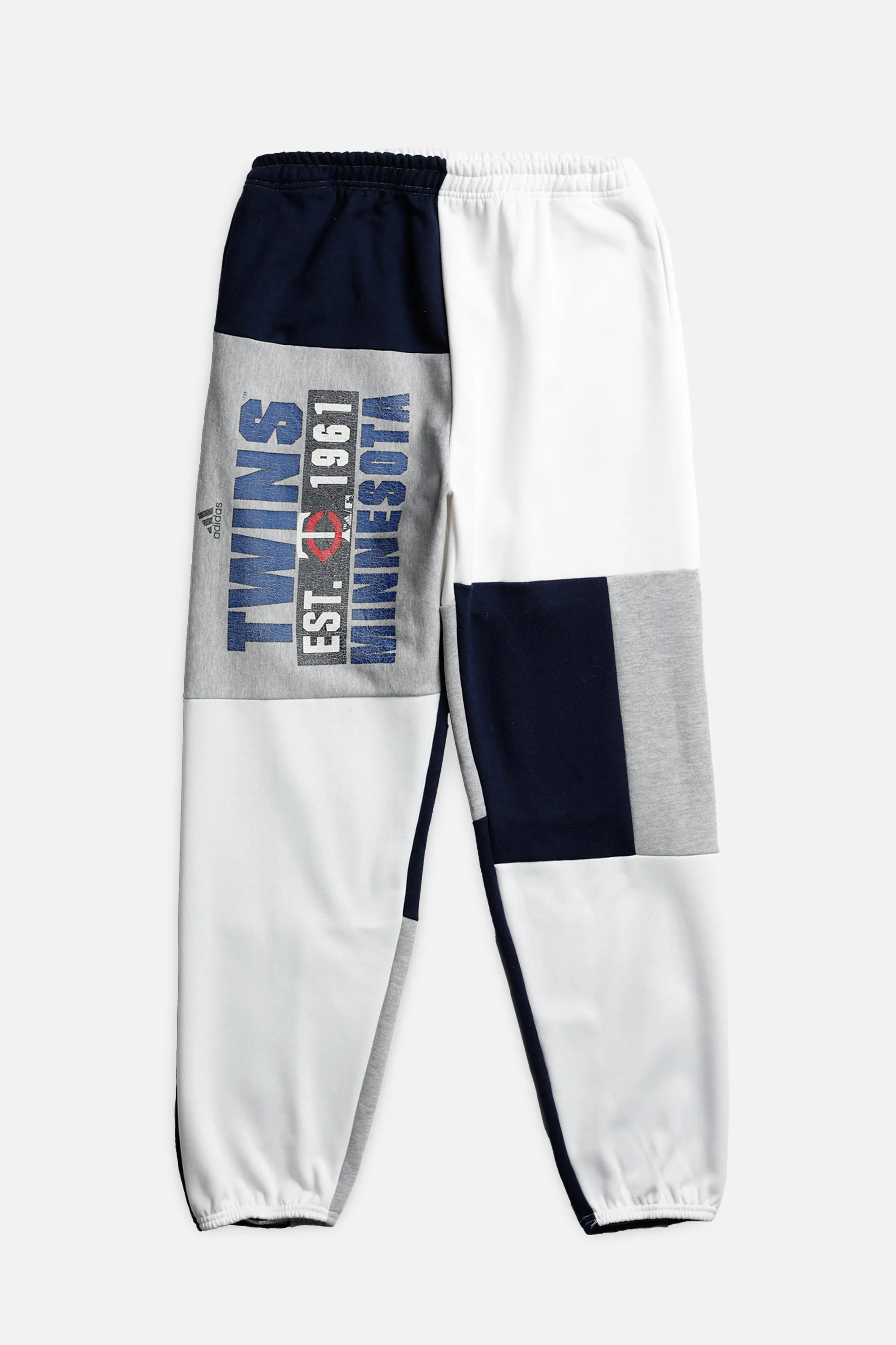 Unisex Rework Minnesota Twins MLB Patchwork Sweatpants - L Frankie