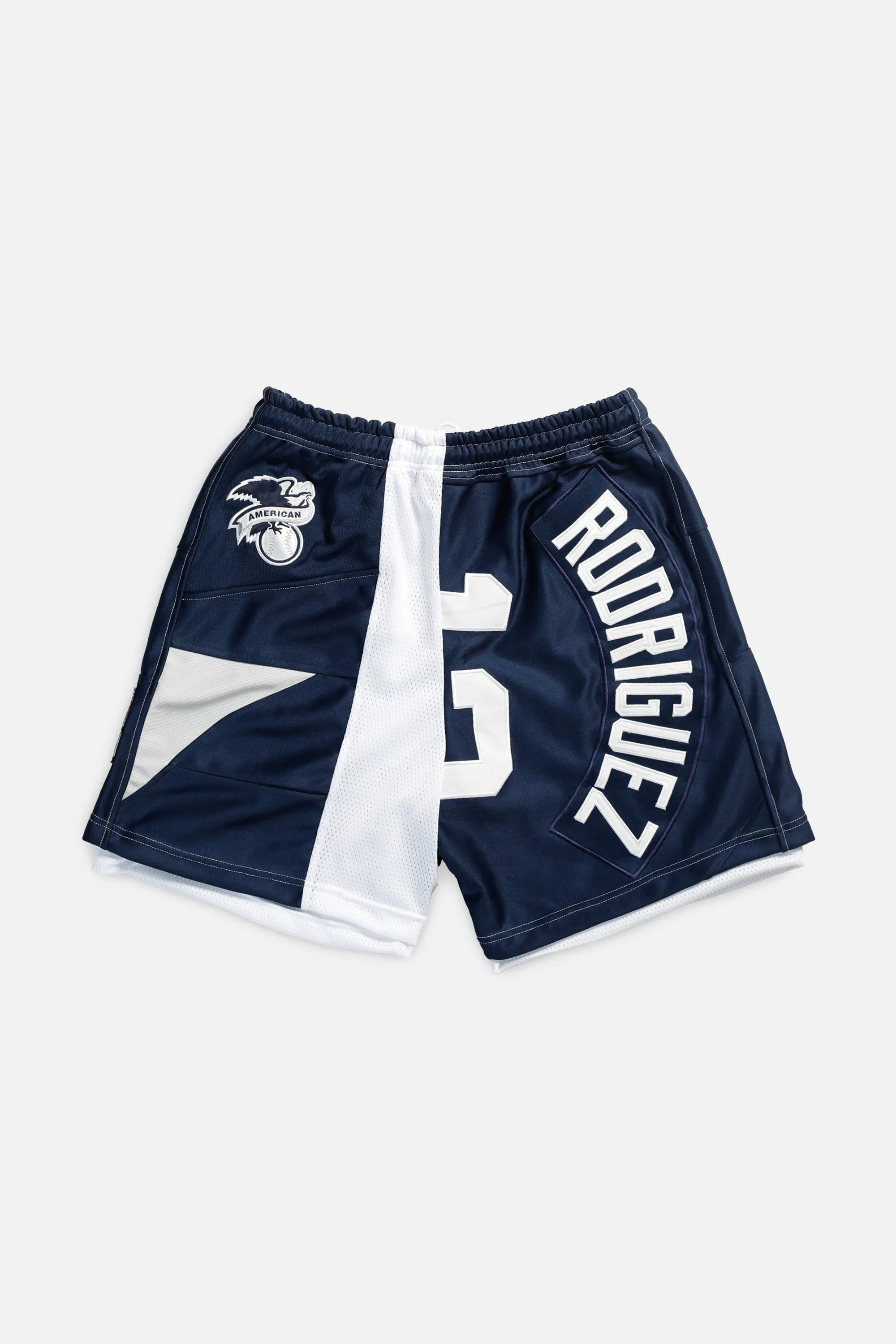 Unisex Rework New York Yankees MLB Jersey Shorts - L Frankie