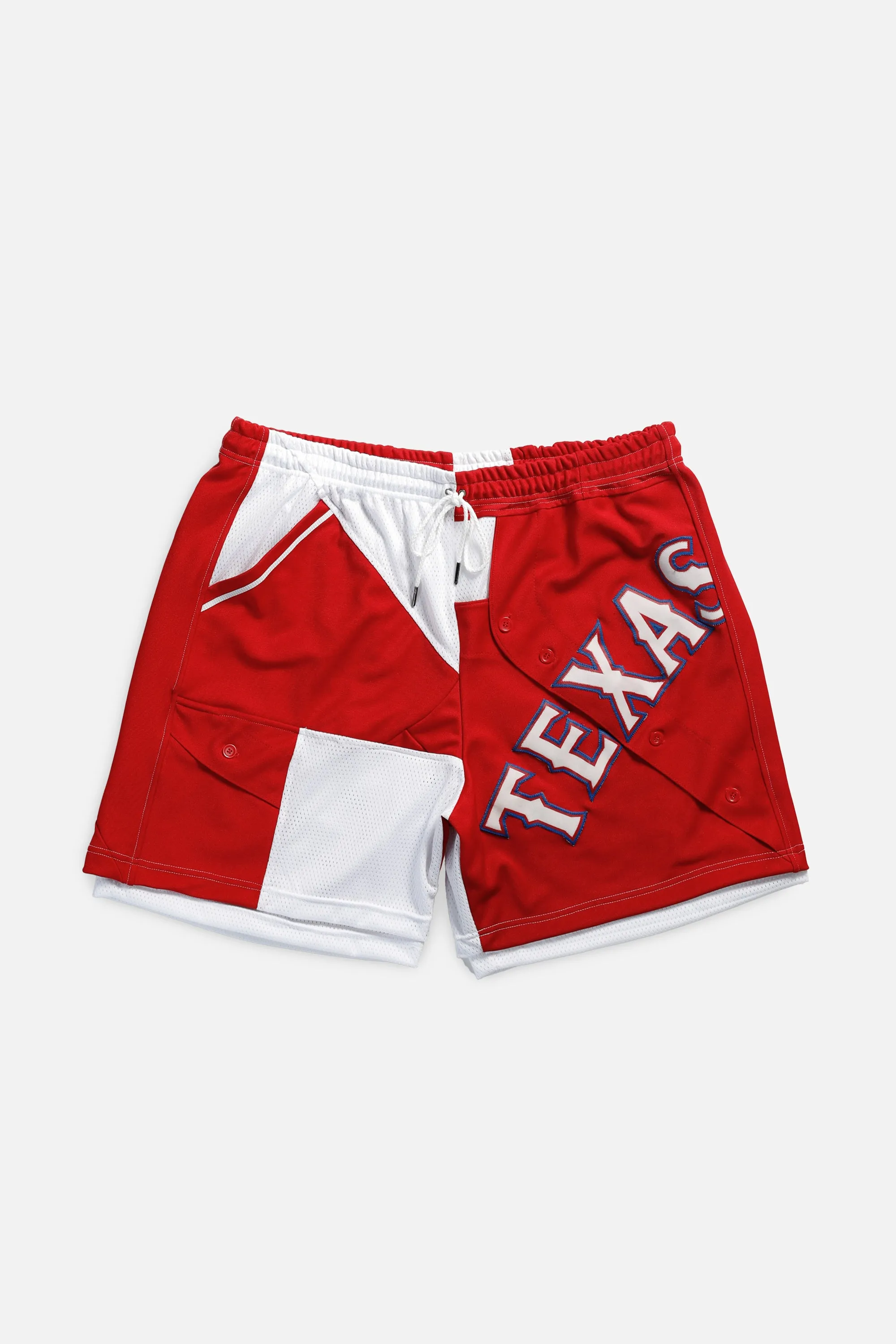 Unisex Rework Texas Rangers MLB Jersey Shorts - XXL Frankie