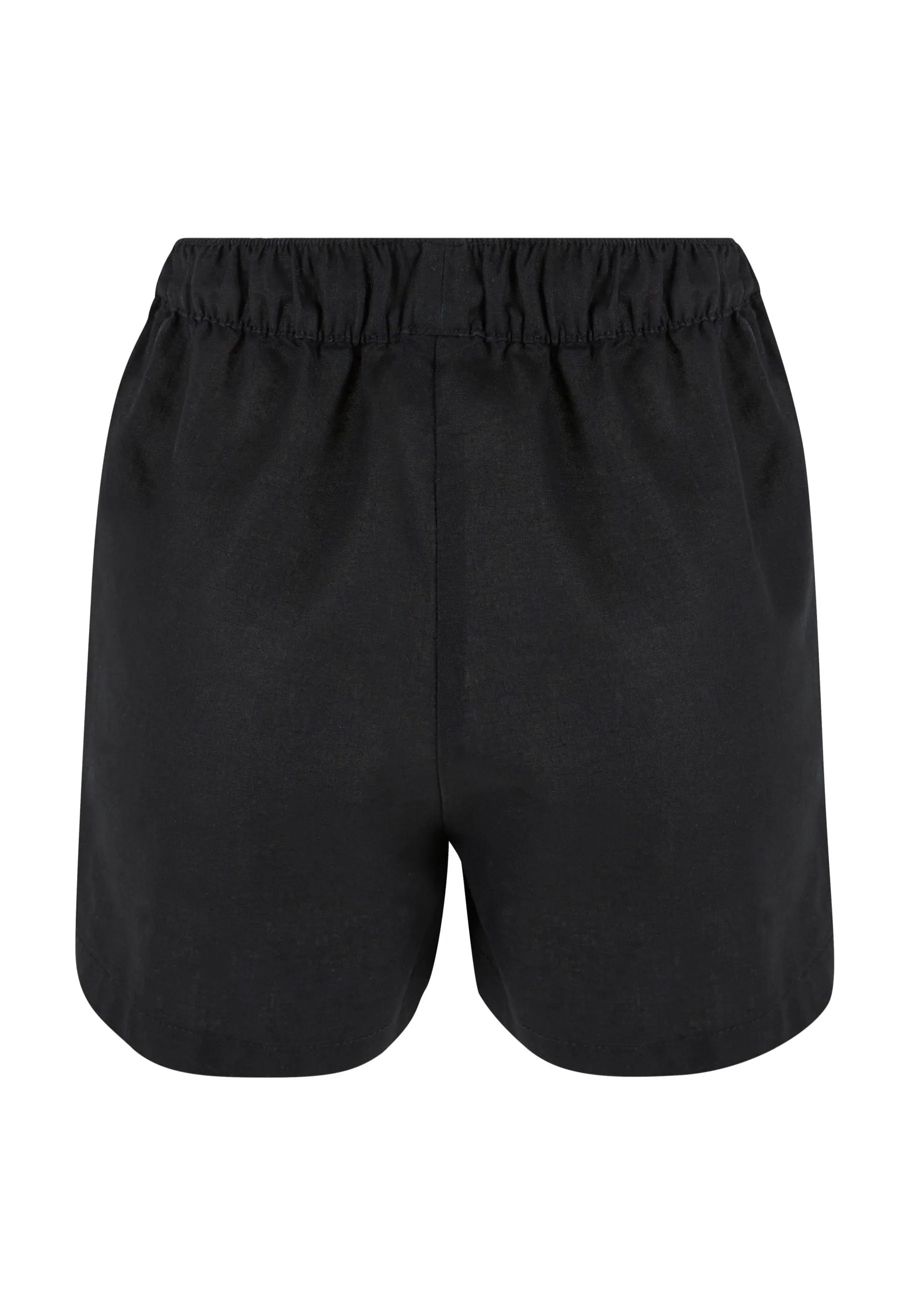 Urban Classics - Ladies Linen Mixed Black - Shorts