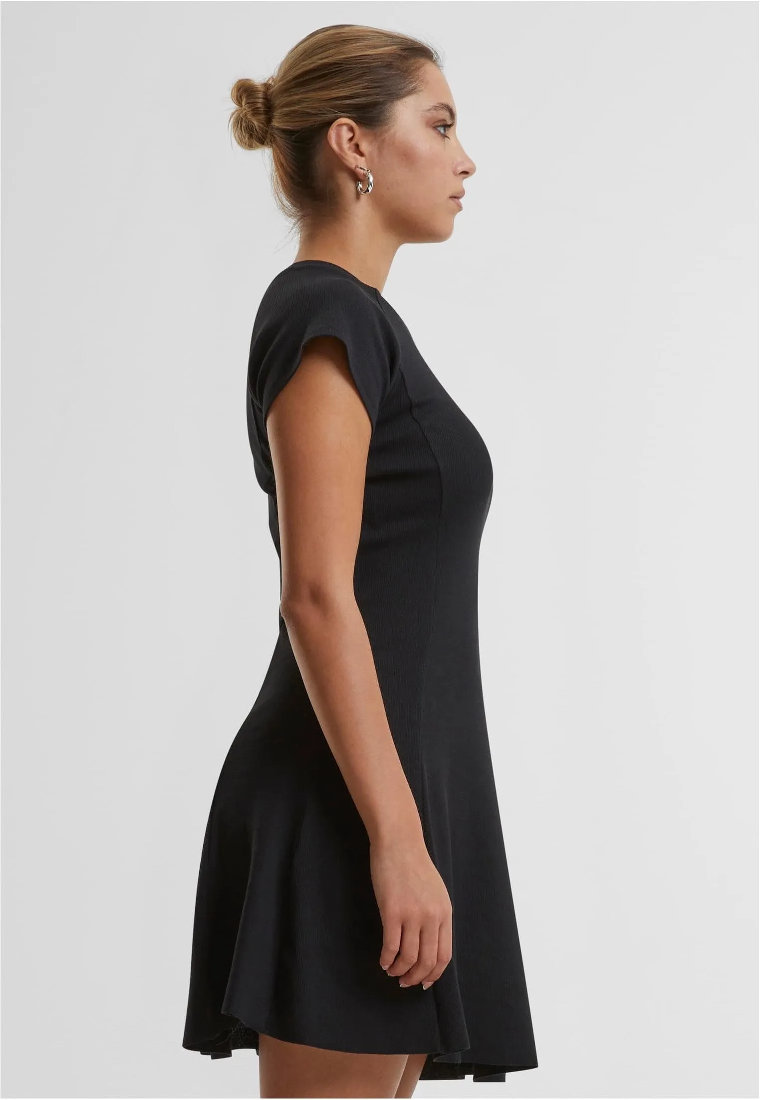 Urban Classics - Ladies Skater Rib Black - Dress