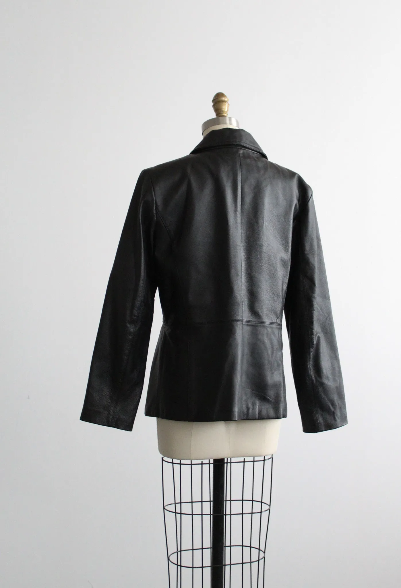 vanguard black leather jacket 1919 Vintage