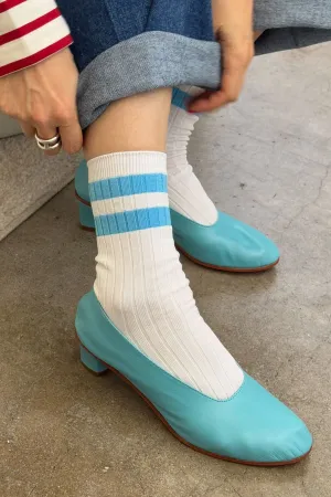 Varsity Her Socks (Blue Stripe)
