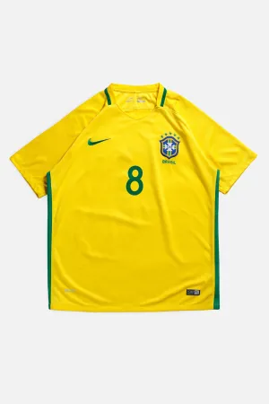 Vintage Brazil Soccer Jersey - L Frankie
