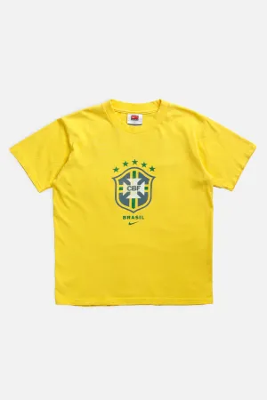 Vintage Brazil Soccer Tee - Women's S Frankie