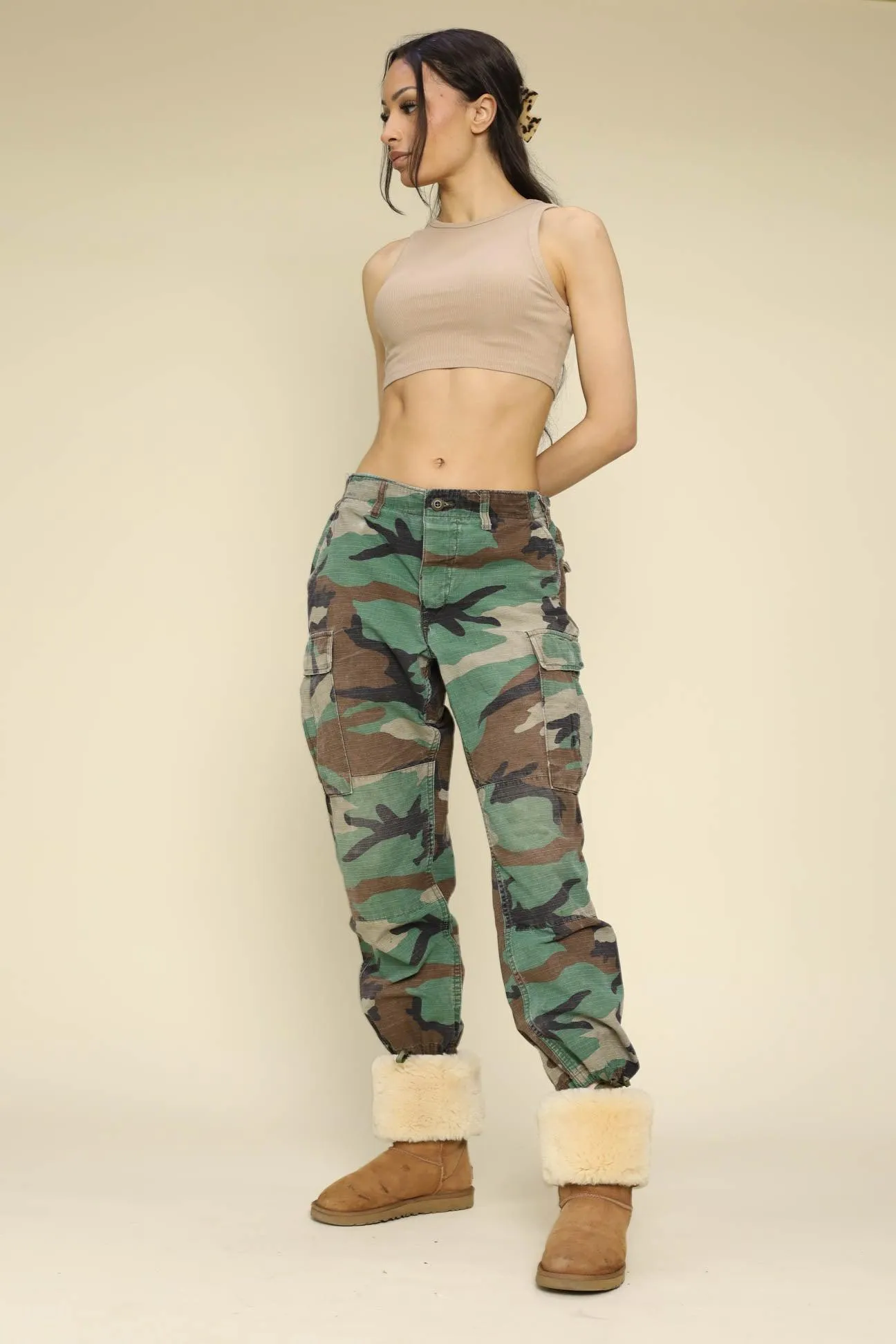 Vintage Camo Woodland Pants - XS, L, XL Frankie