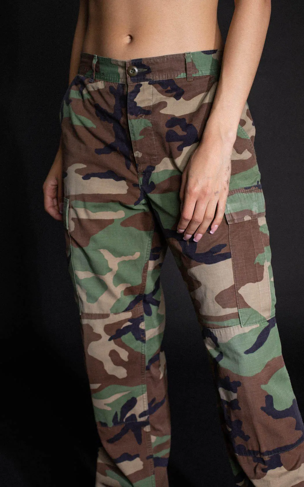 Vintage Camo Woodland Pants - XS, L, XL Frankie