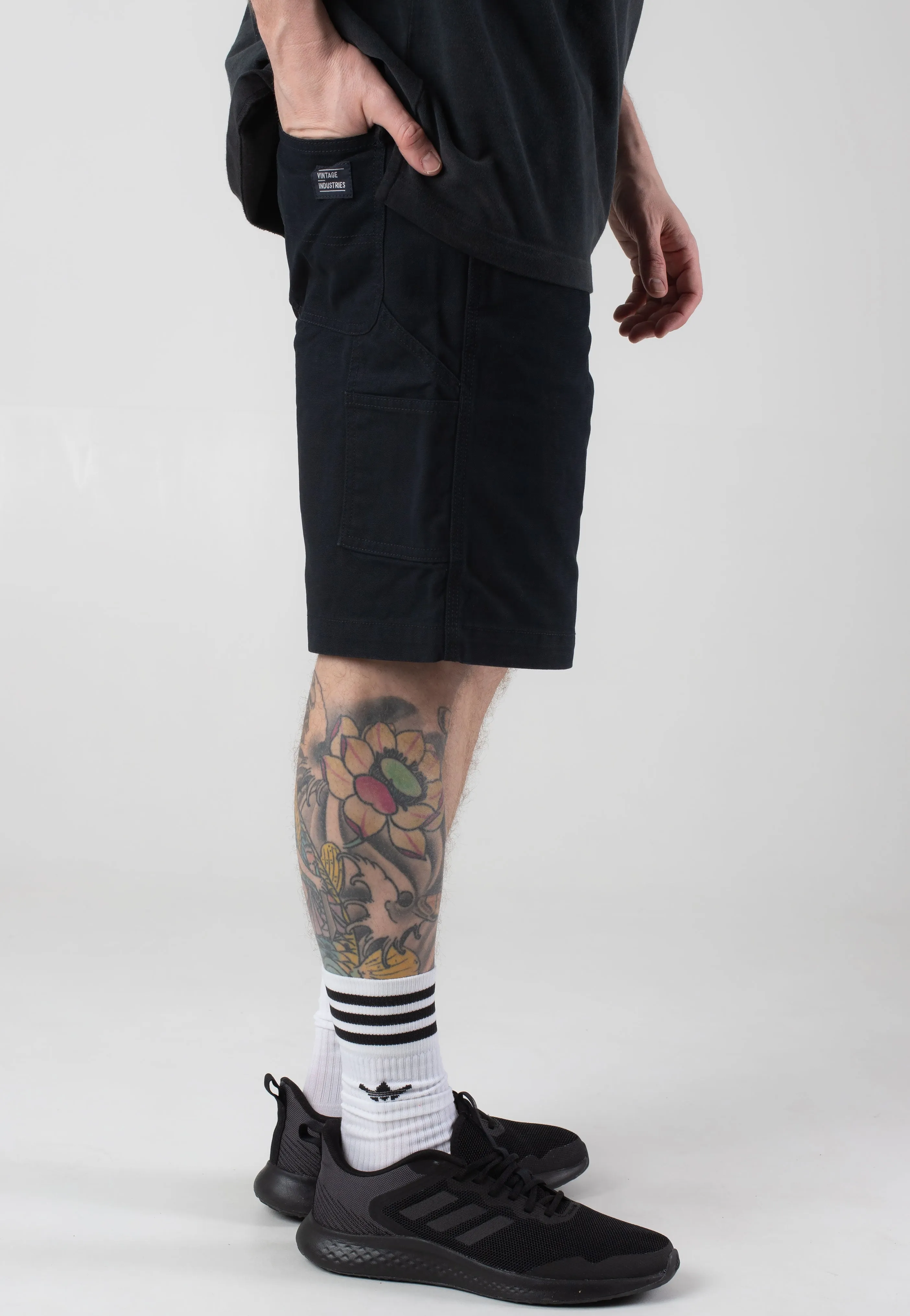 Vintage Industries - Dayton Black - Shorts