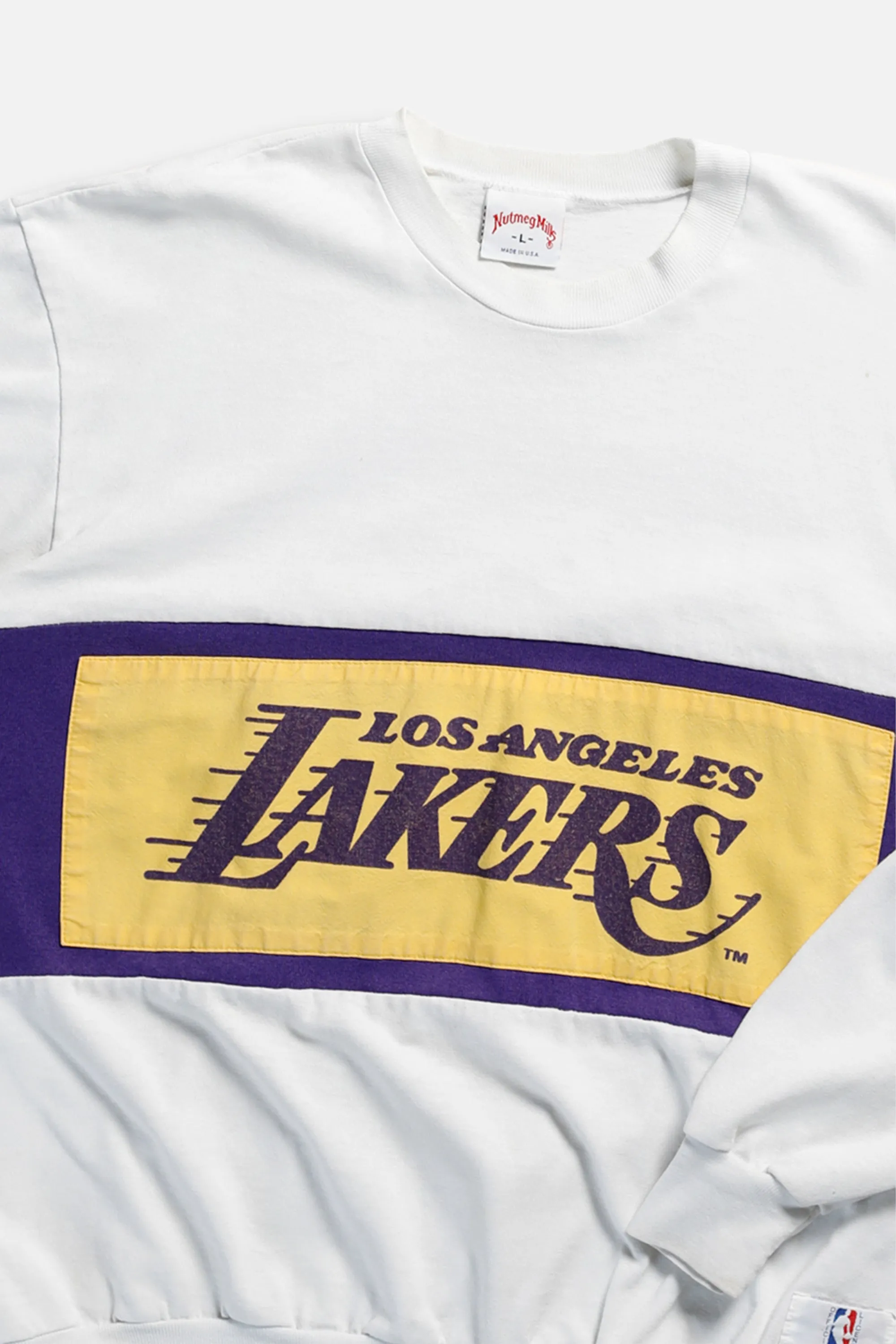 Vintage LA Lakers NBA Long Sleeve Tee - L Frankie