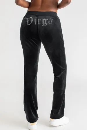 Virgo Big Bling Velour Track Pants by Juicy Couture
