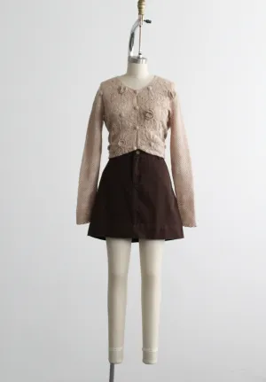 walnut cotton skort 1919 Vintage