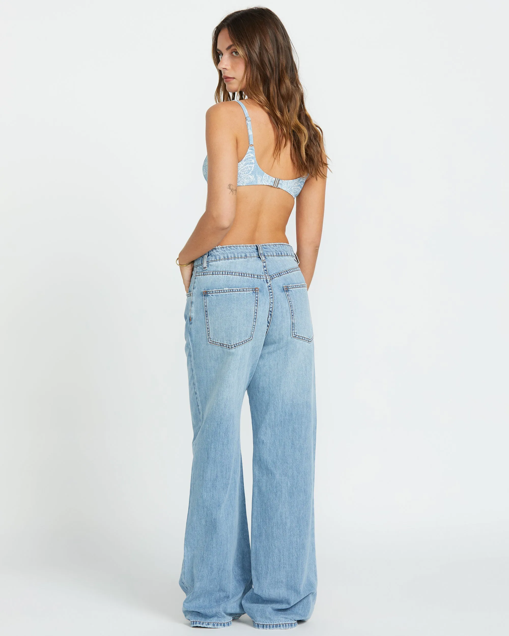 Washed By The Sun Denim Pants - Coastal Blue Billabong